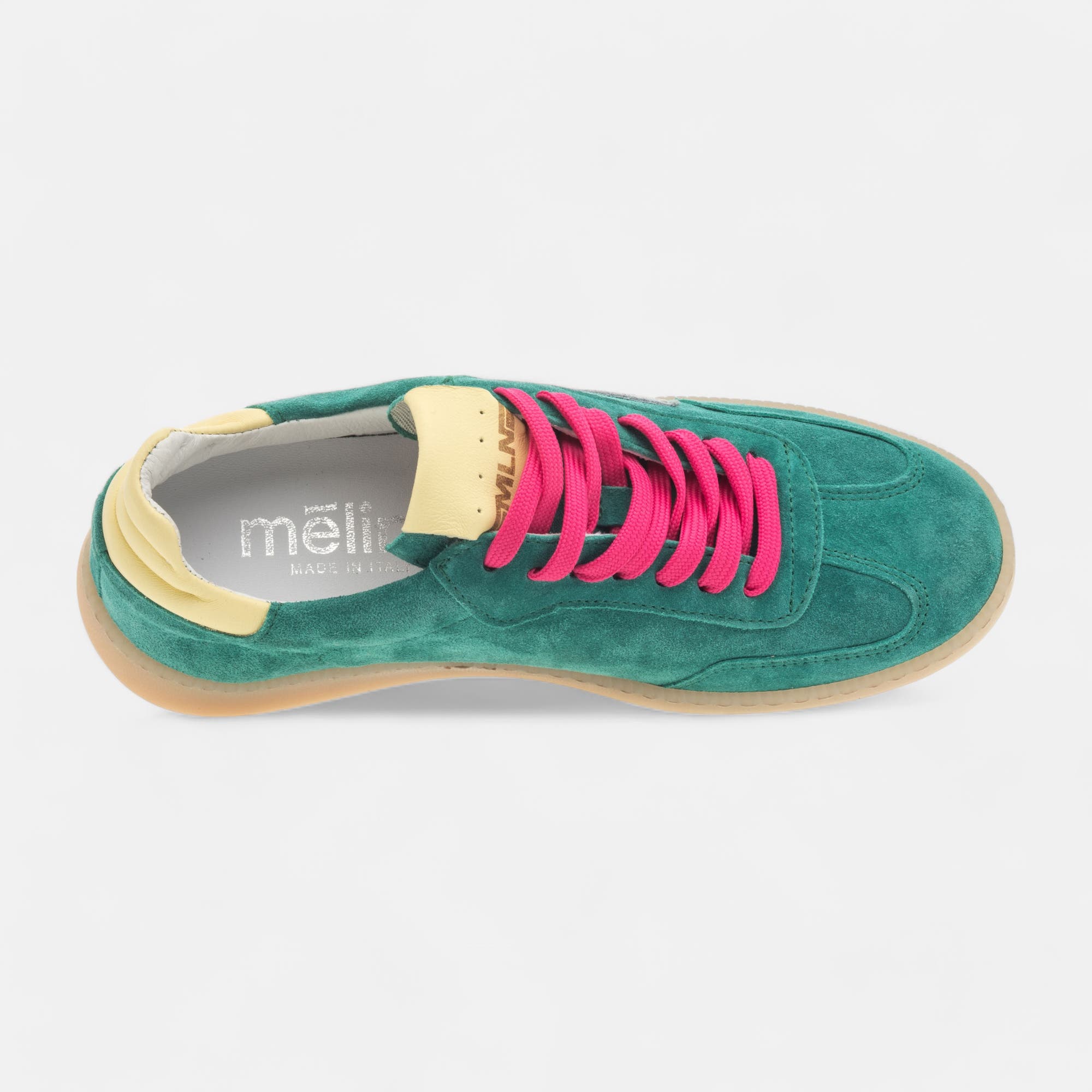 Baskets basses Femme en cuir vert