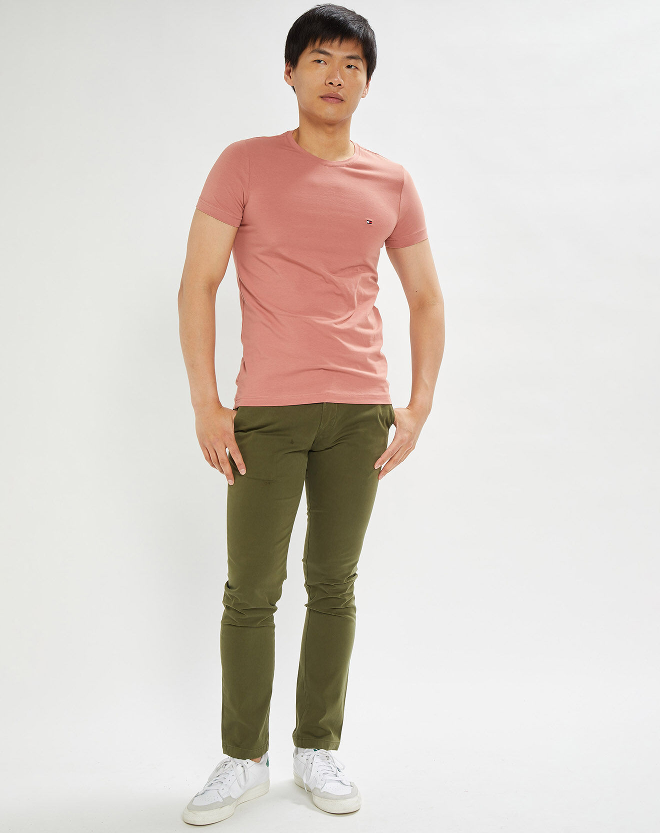 Tommy Hilfiger T-Shirt slim Stretch rose