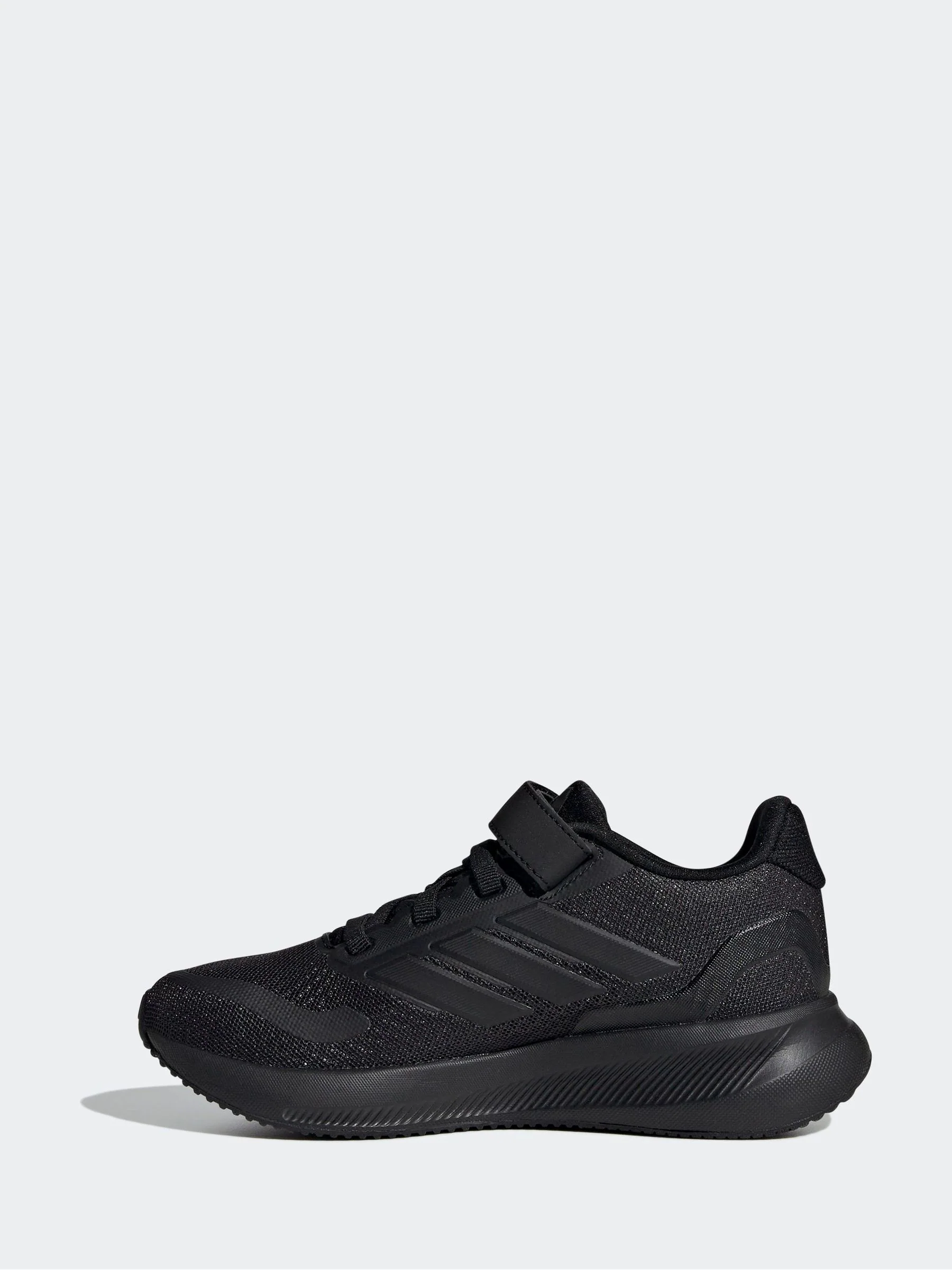 Zwart - adidas Runfalcon 5 kindersneakers met elastische veters