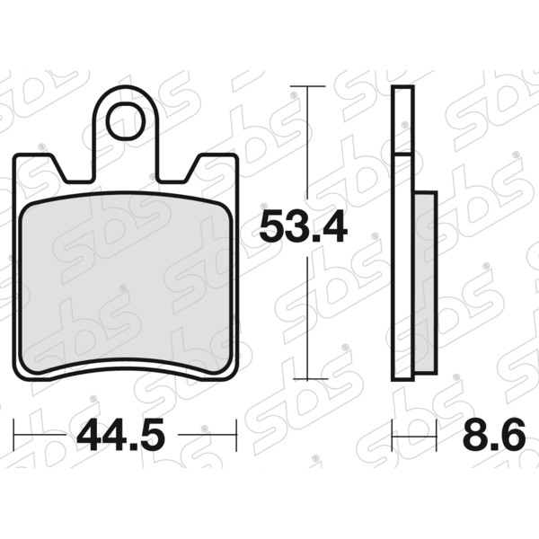 SBS - Plaquettes de frein 146 HF