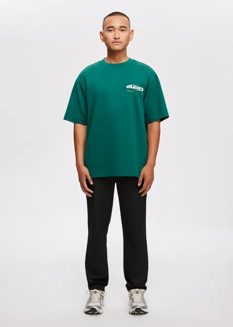 T-shirt met print creative groen (GRN.D)