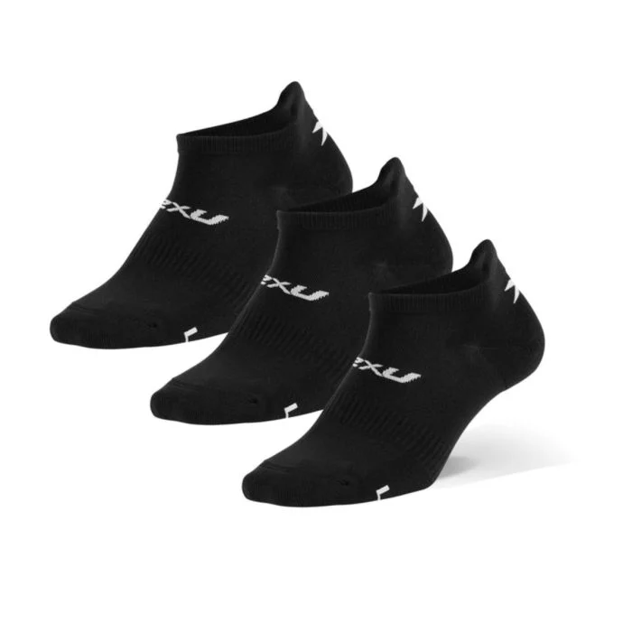 2XU Unisex Strømper Ankle Socks 3 Pack Sort