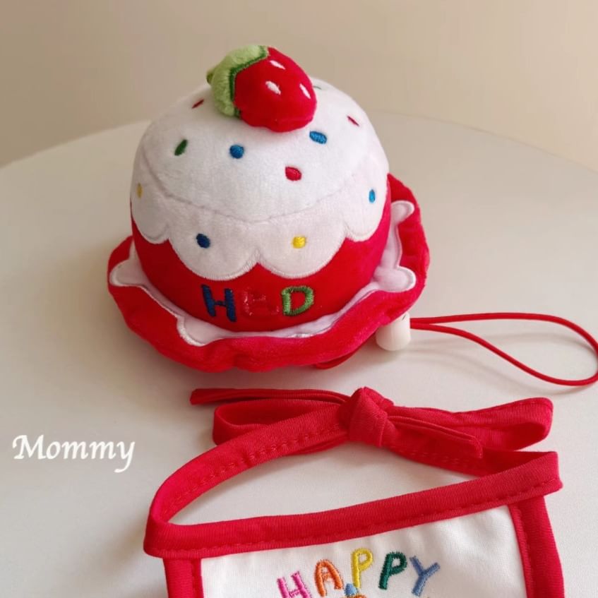 tanvtim - Verjaardagstaart Pet Hat / Slab Pet Collar (Verschillende ontwerpen)