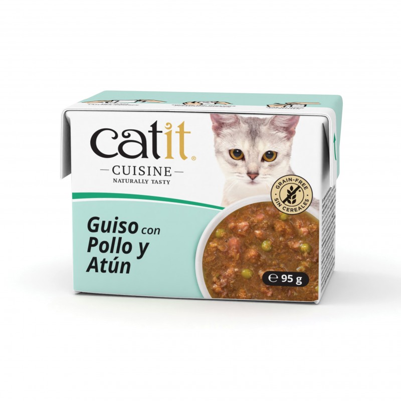 Catit Cuisine guisado para gatos, frango e atum - 95g