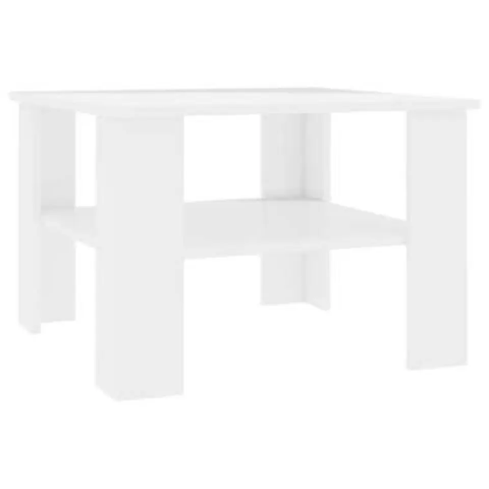 vidaXL - Salontafel - Wit - Bewerkt hout