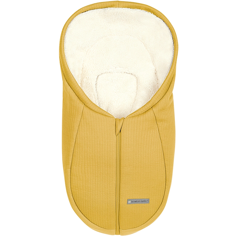 odenwälder Fußsäckchen BabyNest Sweat mustard