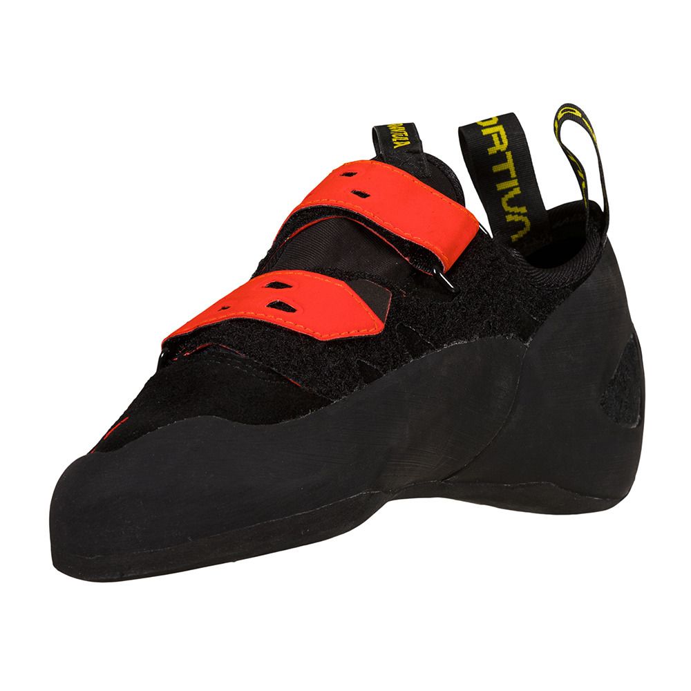 La Sportiva TARANTULA - Chaussons escalade Homme black/poppy