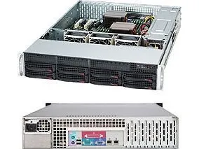 Supermicro SC825 TQC-600LPB - Rack-monterbar 2U - udvidet ATX - SATA/SAS - hot-swap 600 Watt - sort