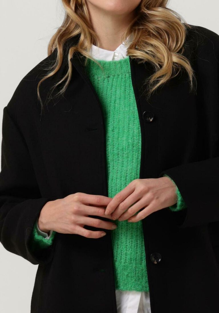 NEO NOIR zwarte neo noir mantel anlu coat
