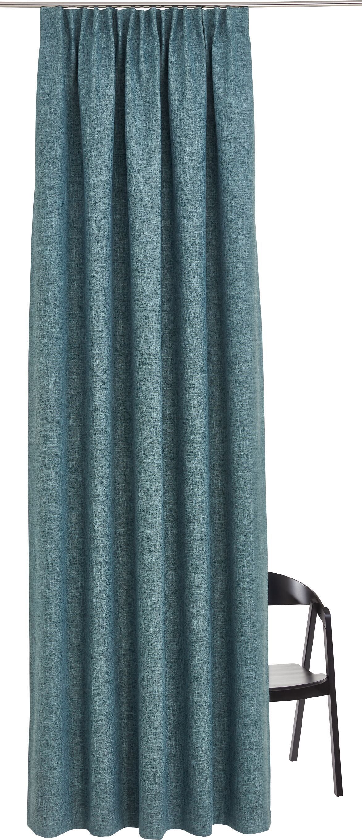 NOELLE Fertigvorhang lichtdicht - Türkis / B: 150.0 cm x H: 270.0 cm