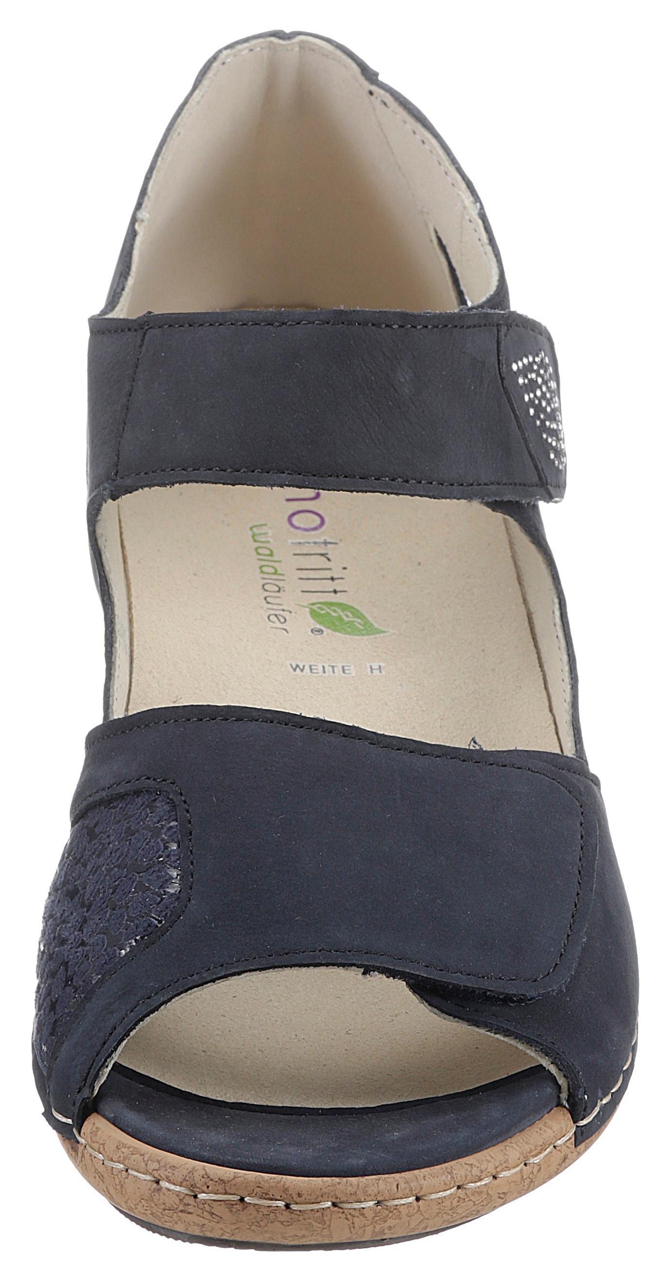 Waldläufer Riemchensandale »HELIETT-SOFT«  , Sommerschuh, Sandalette, Keilabsatz, mit Strasssteine, H-Weite