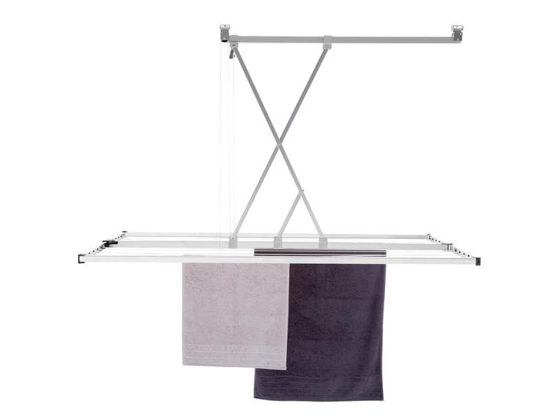 Stewi Deckentrockner Libelle 20 m, Silber/Schwarz Hängender Wäschetrockner