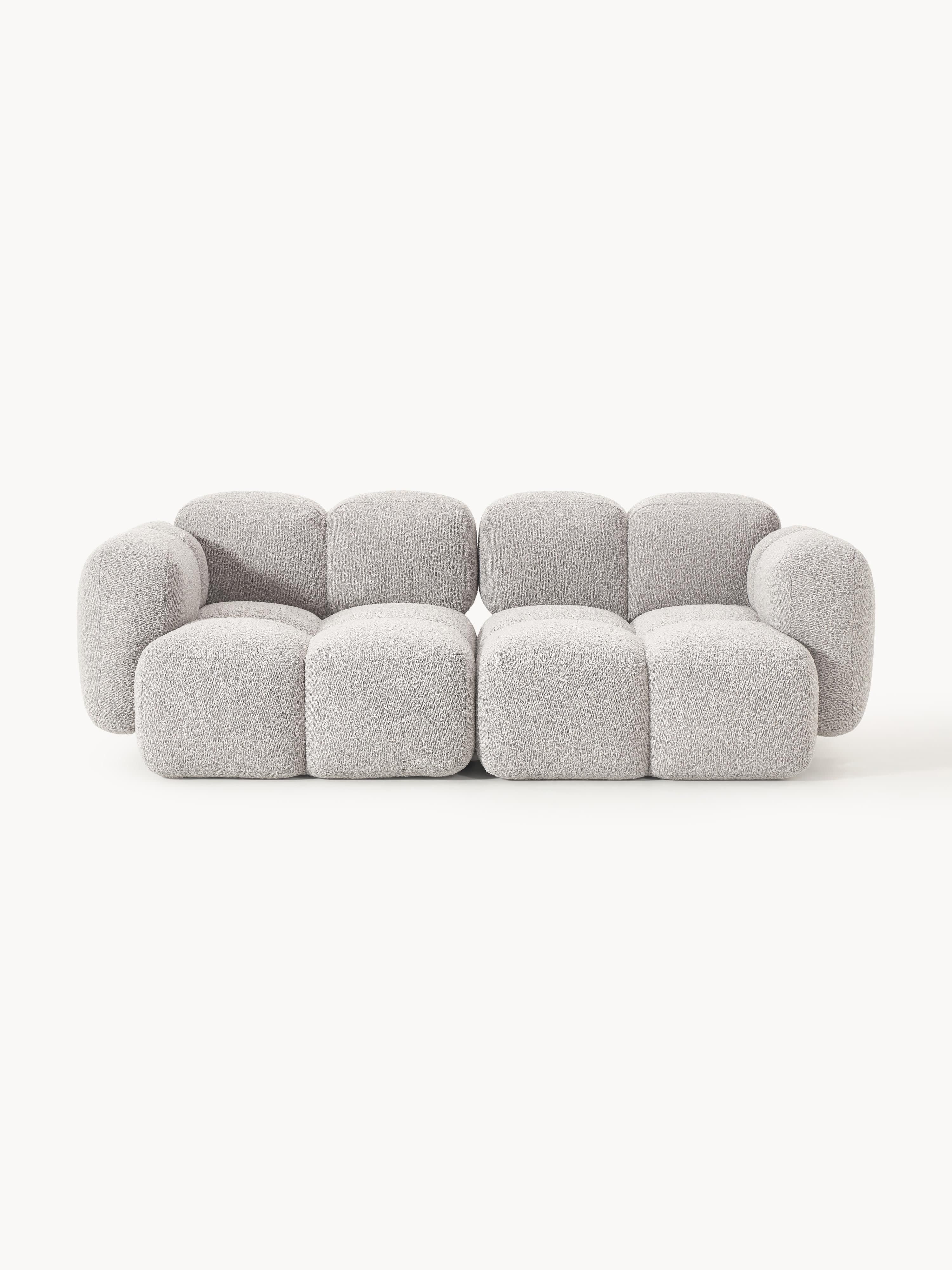 Modulaire bank Tayla (3-zits) van bouclé