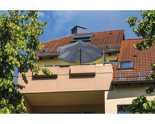Soluna parasol Ø 180 cm grijs