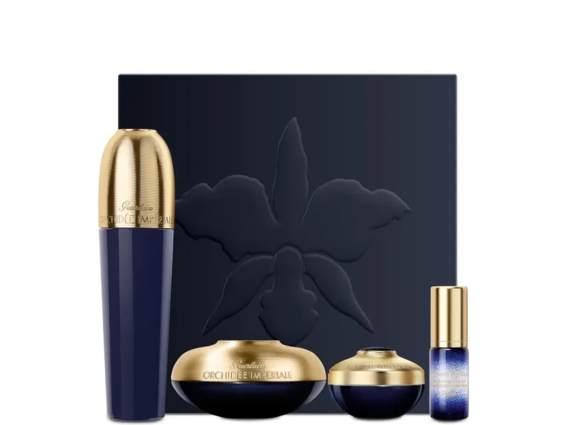 GUERLAIN SET (ORCHIDEE IMPERIALE LOTION 30ML   CONCENTRATE 5ML   CREAM 15ML   CONCENTRATE EYE CREAM 7ML)