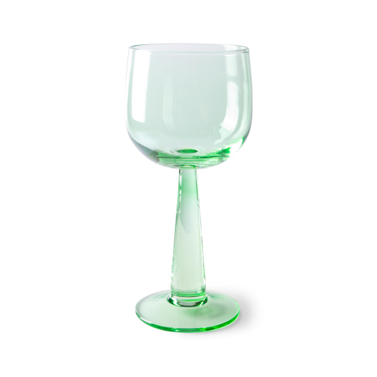 HKliving The Emeralds wijnglas tall set van 4 fern groen