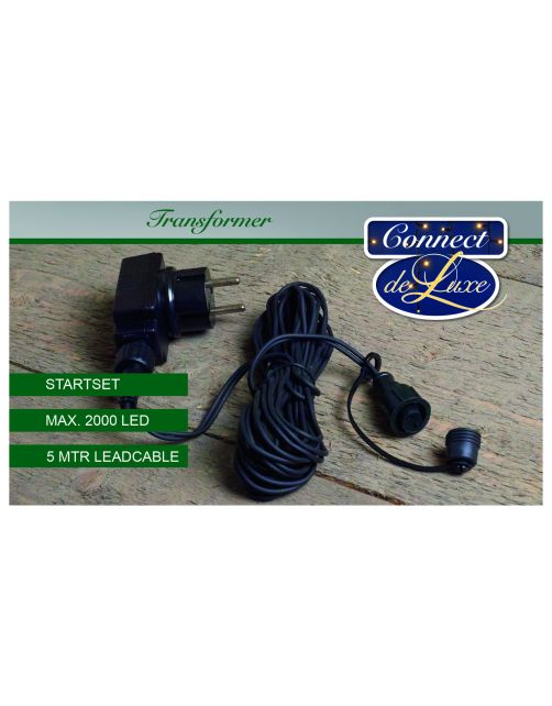 Anna's Collection Connect Transformator Ip44 Bu - Kerstverlichting - 5 m 182 g Zwart