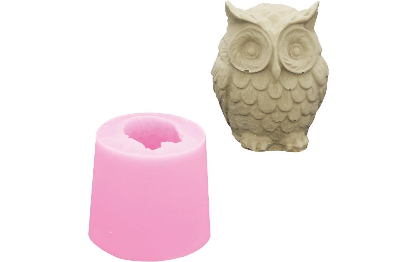 Giessform Eule 5.5 cm x 6.5 cm x 6.5 cmSilikongiessform