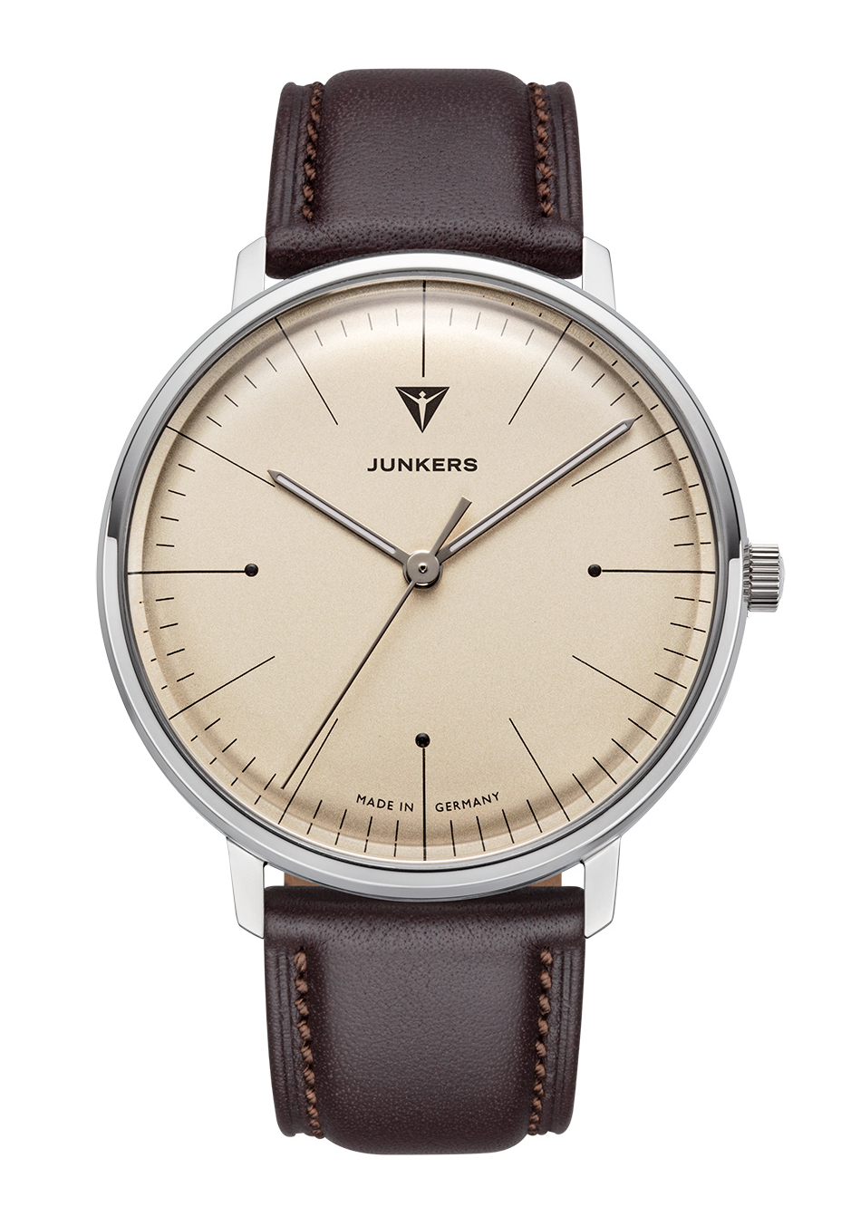 Junkers Bauhaus Herrenuhr 40mm Beige 9.08.01.05