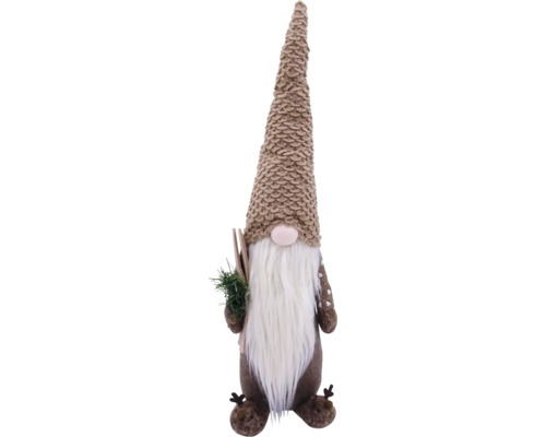 Decoratief figuur Santa Lafiora 17 x 15 x 66 cm bruin