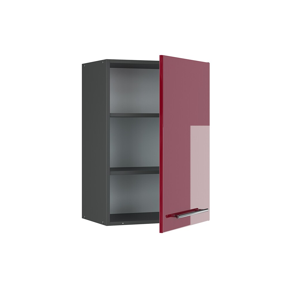 VICCO Hängeschrank 50 cm Bordeaux Hochglanz Küchenschrank Hängeschrank Küchenzeile Fame-Line