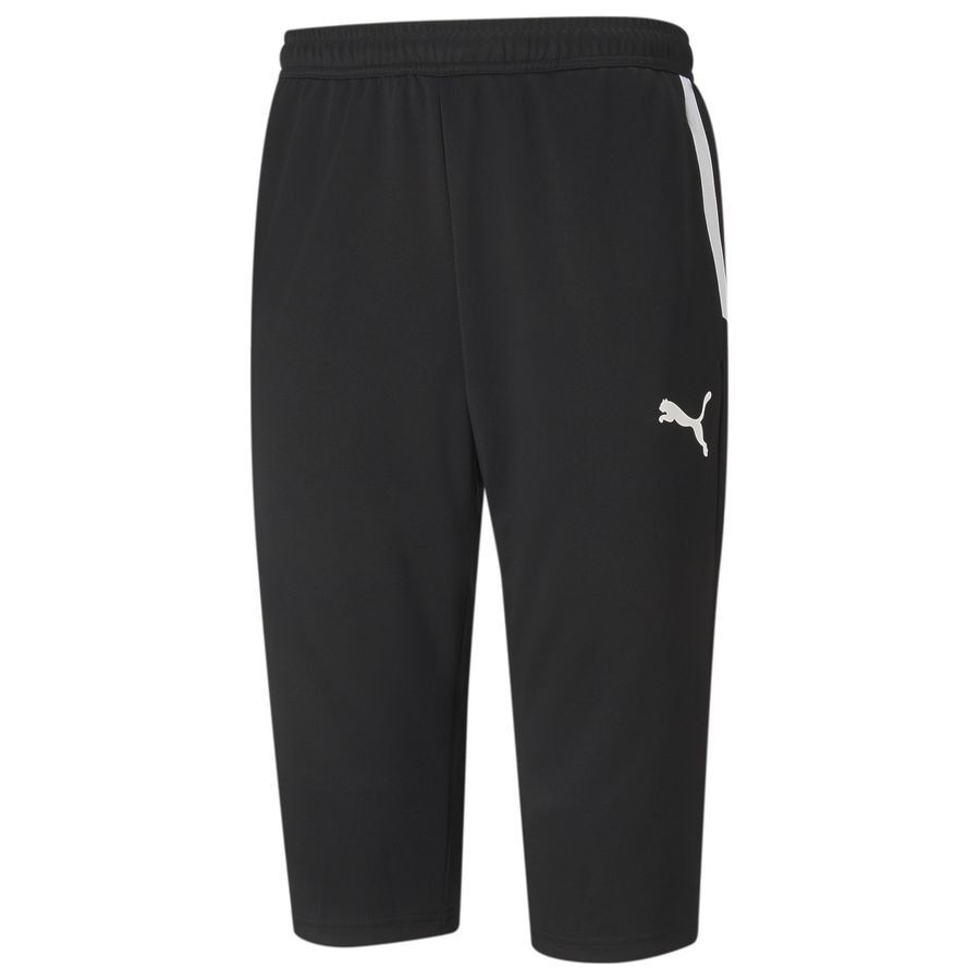 PUMA Bas de Survêtement teamLIGA 3/4 - Noir/Blanc