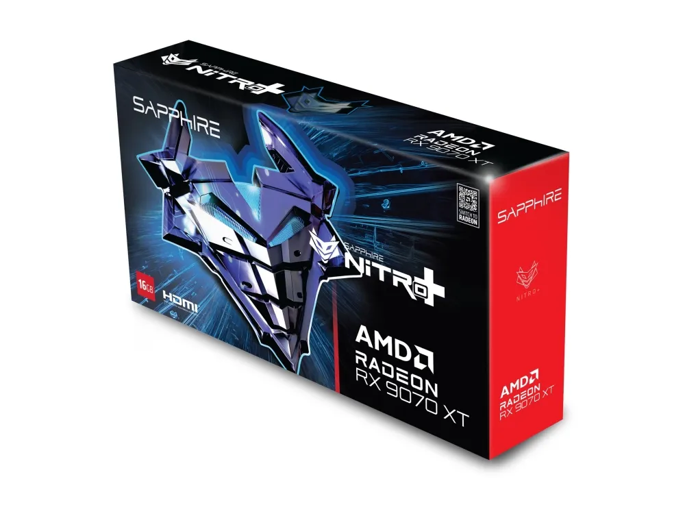 Sapphire NITRO  RX 9070 XT - Grafikkort - Radeon RX 9070 XT - 16 GB GDDR6 - PCIe 5.0 x16 - 2 x DisplayPort, 2 x HDMI