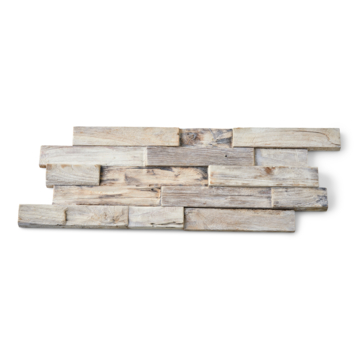 Teak wandbekleding gun smoked (ca. 0,5 m²)