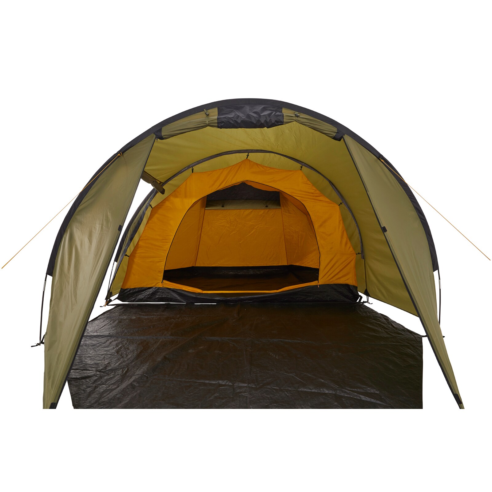 GRAND CANYON Tunelzelt Robson 4 Personen Zelt Familien Camping Leicht Vorraum Farbe: Blue Grass