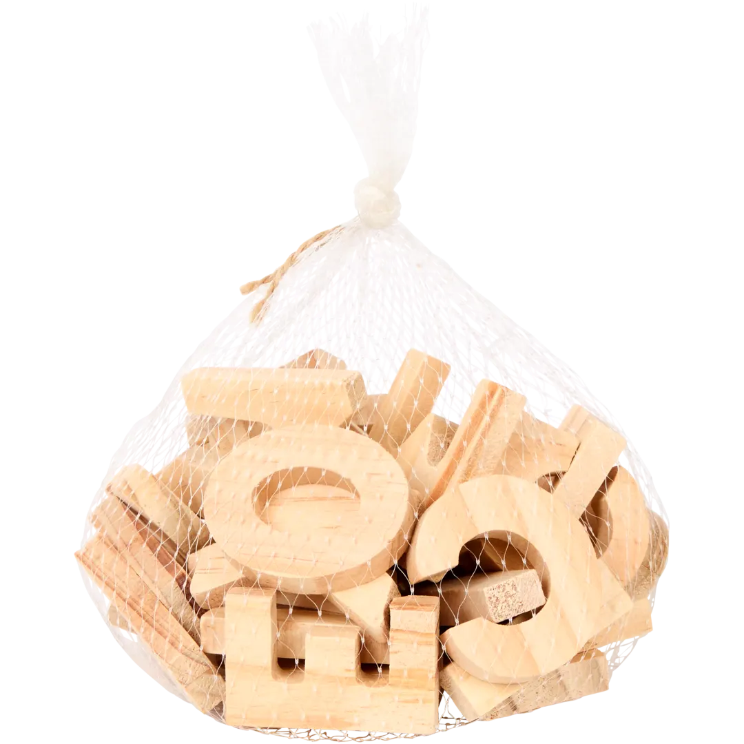 Hobby Flora houten letters 36 stuks