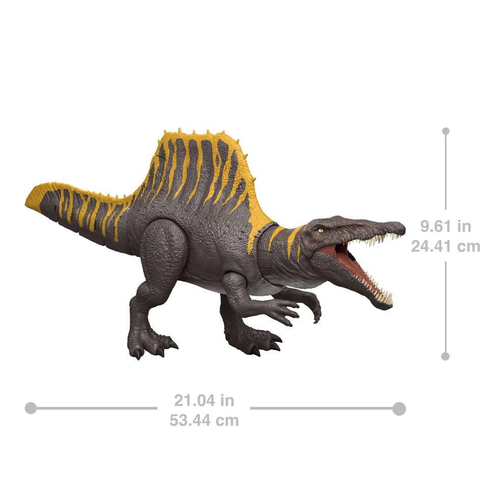 Jurassic World Rebirth Tail Thrasher Spinosaurus actiefiguur