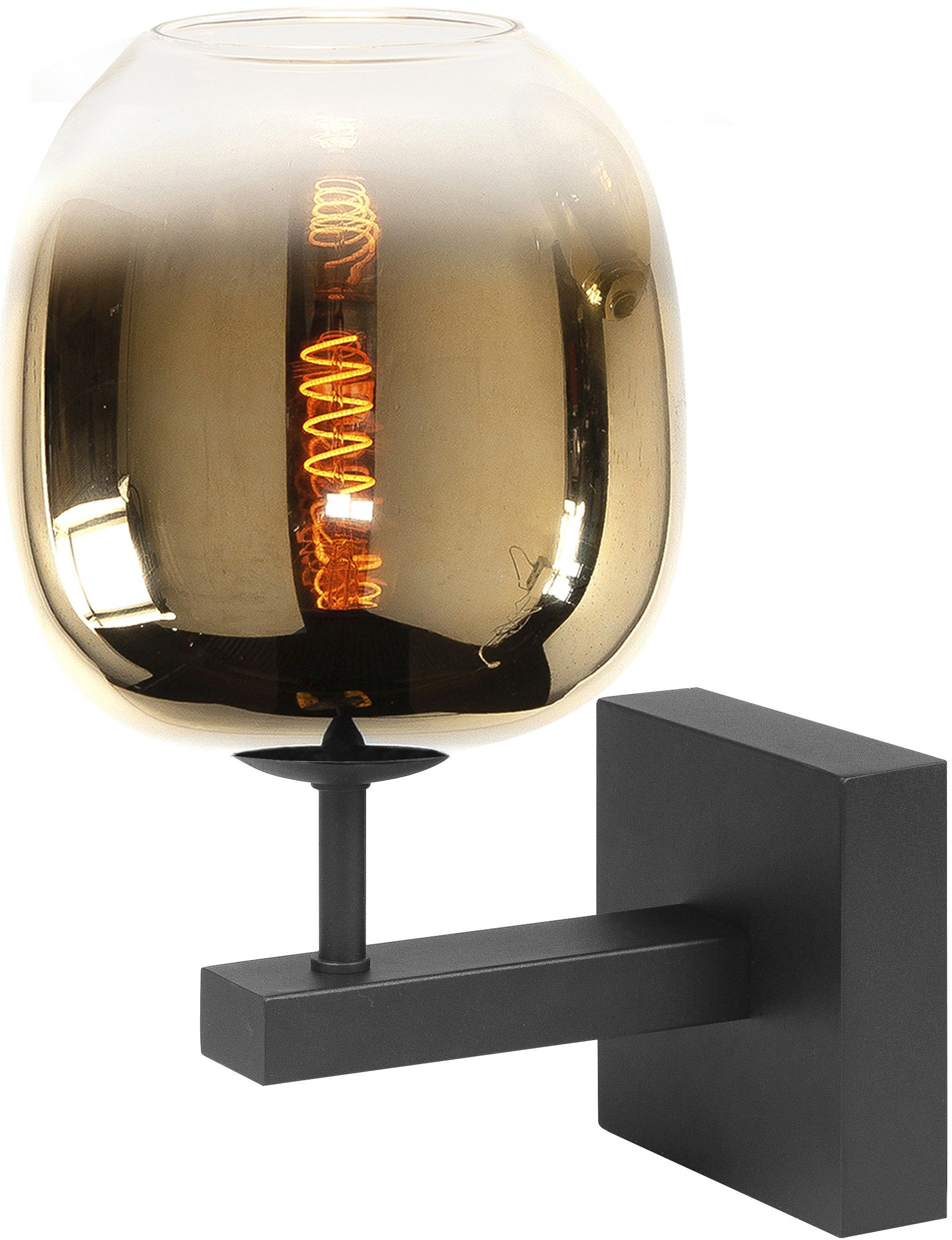 Wandlamp goudkleurig glas Bellini ⌀23  x H39 cm