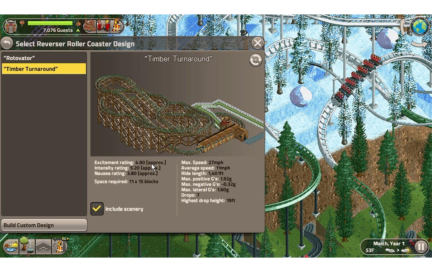 RollerCoaster Tycoon ClassicSimulationsspiel für die Nintendo Switch