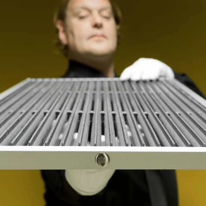 Rizz - Fussmatte door-line, 87 × 44 cm, weiss
