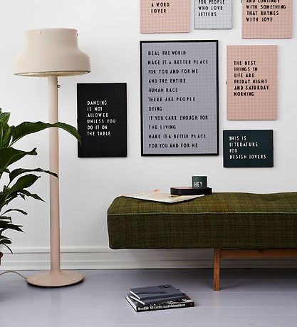 Design Letters Tavle - A2 - MørkGr?