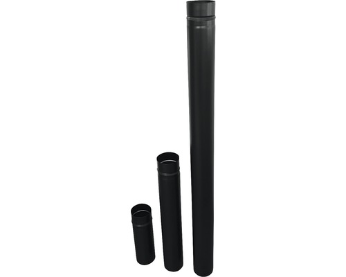 Bertrams pelletkachelpijp Ø 80 mm gepoedercoat zwart 0,25 m