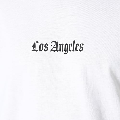 Tee Shirt Oversize Large Los Angeles Basket Ball Blanc