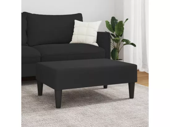 Repose-pied noir 77x55x31 cm velours