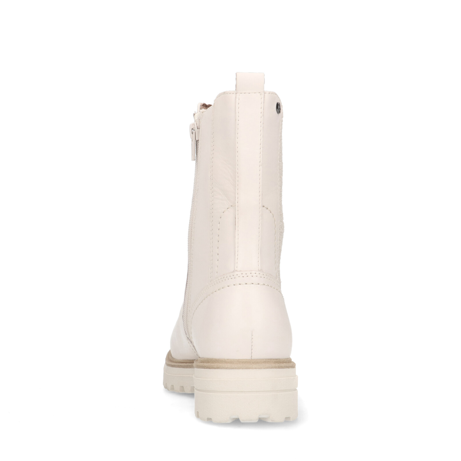Beige leren chelsea boots