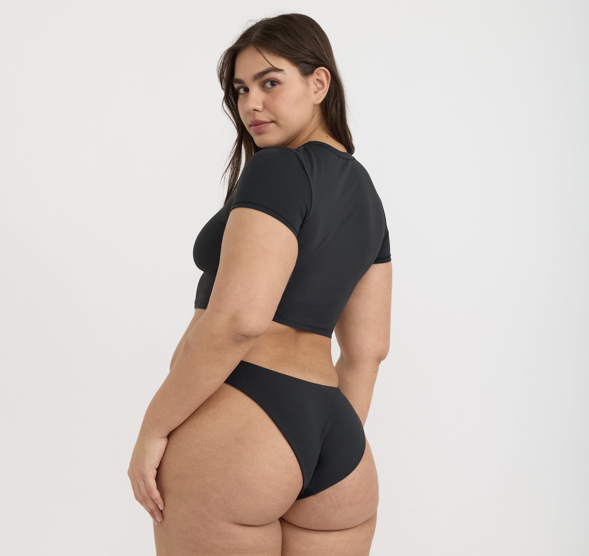 RECYCLED NYLON<br>Swim Cheeky Bikini Bottom