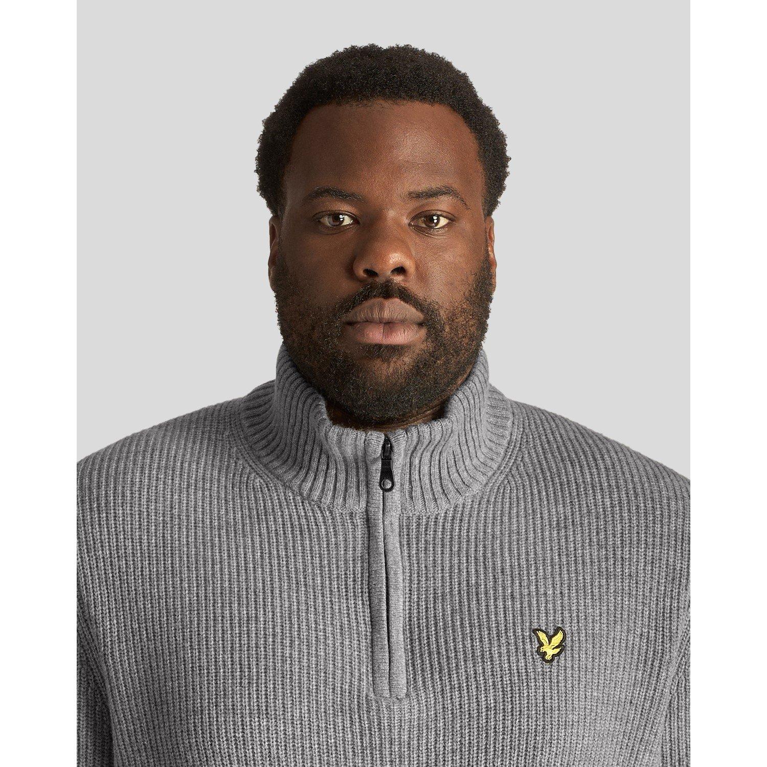 Lyle and Scott Ribbed Quarter Zip Jumper