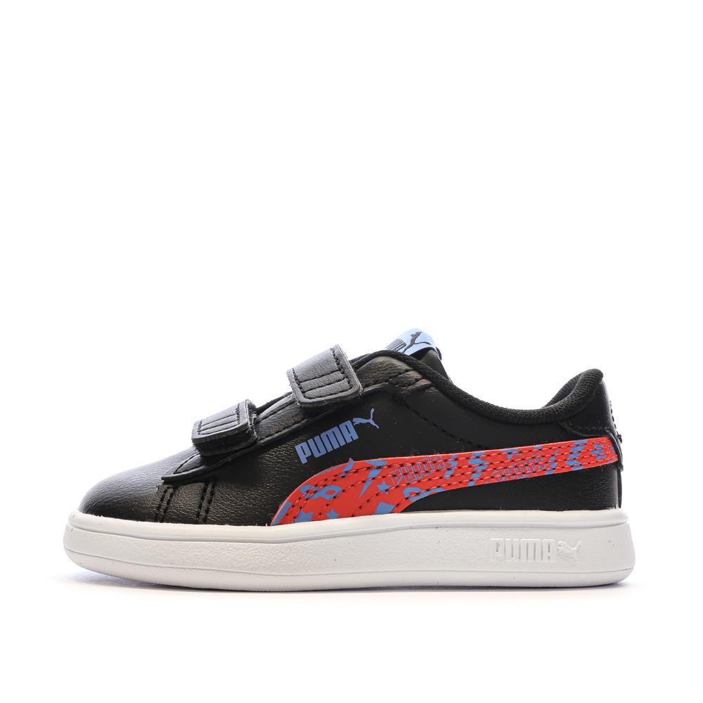 Puma Baskets Noires/Rouges Garçon Puma Smash 3.0