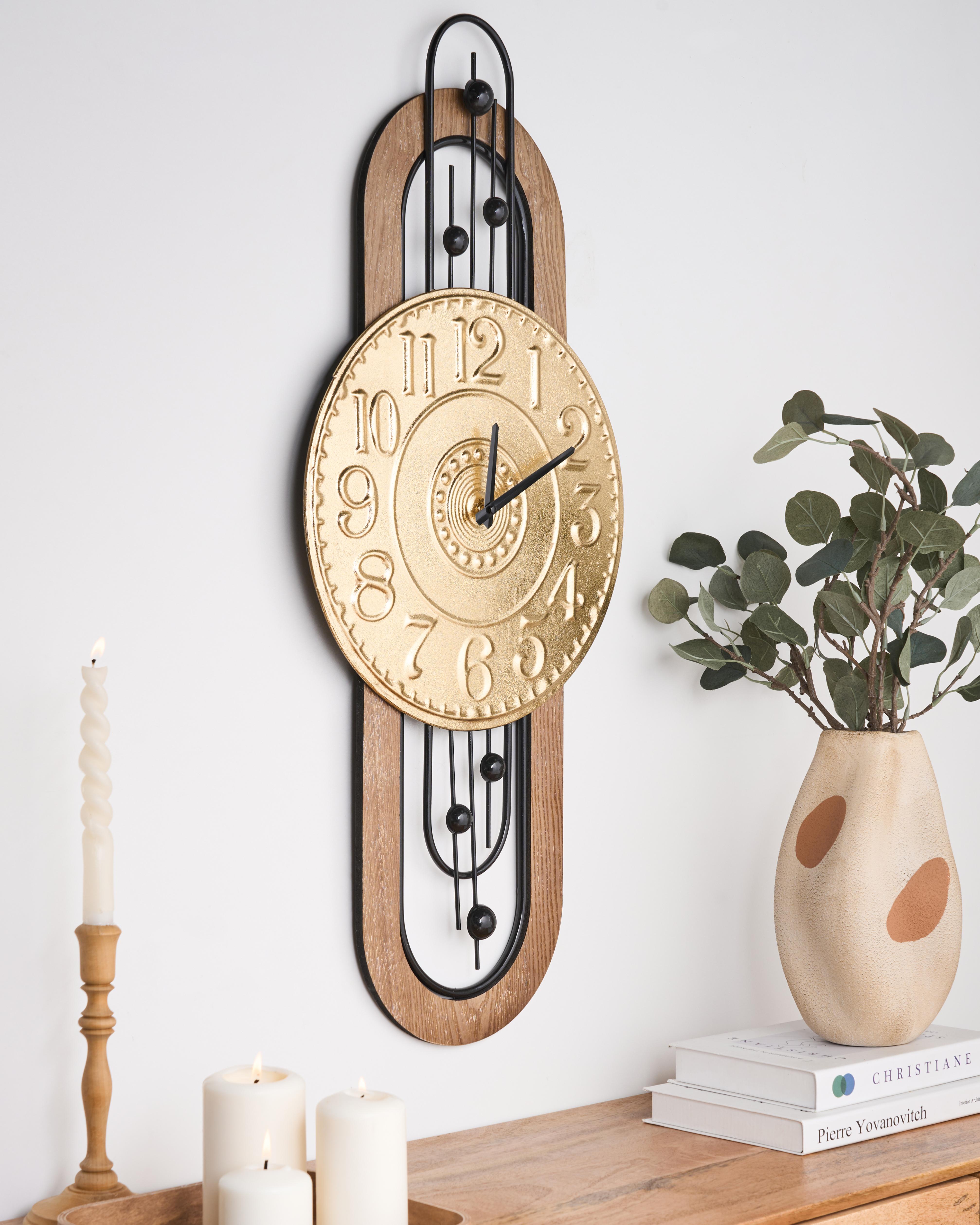 Wandklok NOBELIUM 36 cm Metaal Goud