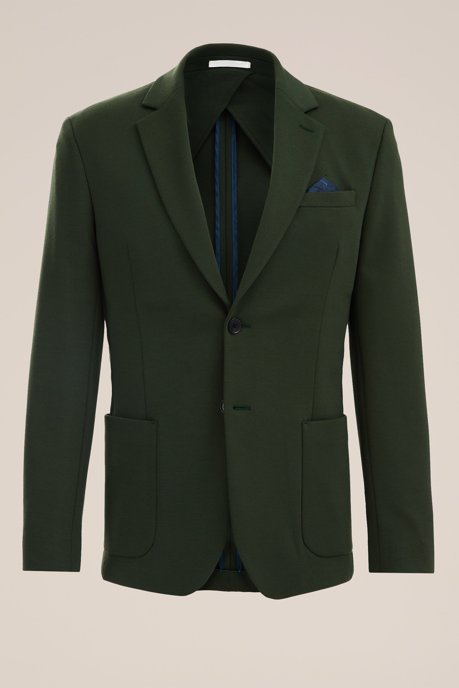 slim fit blazer Van Gils Donkergroen