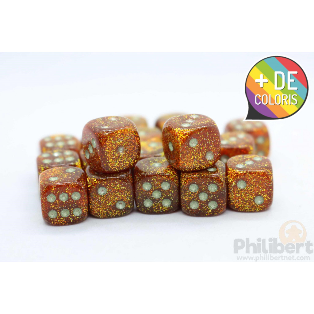 Set de 36 Dés Chessex : Glitter