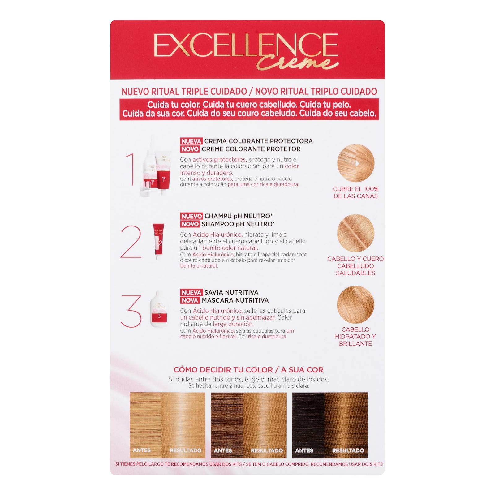 Coloration permanente 8 blond clair Excellence Crème