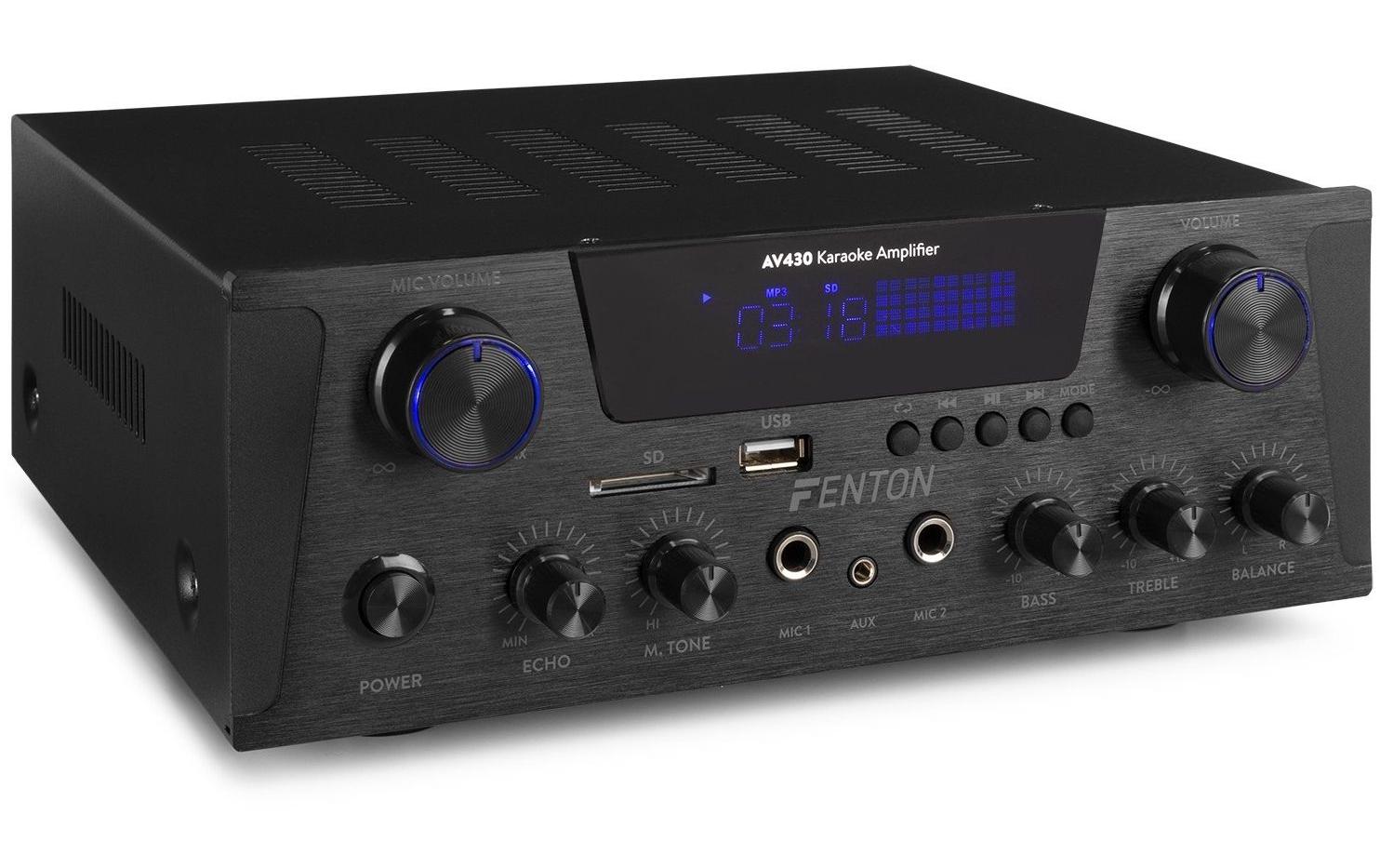 Endstufe AV430B2-Kanal-Hochleistungsverstärker mit USB/SD-Media-Player