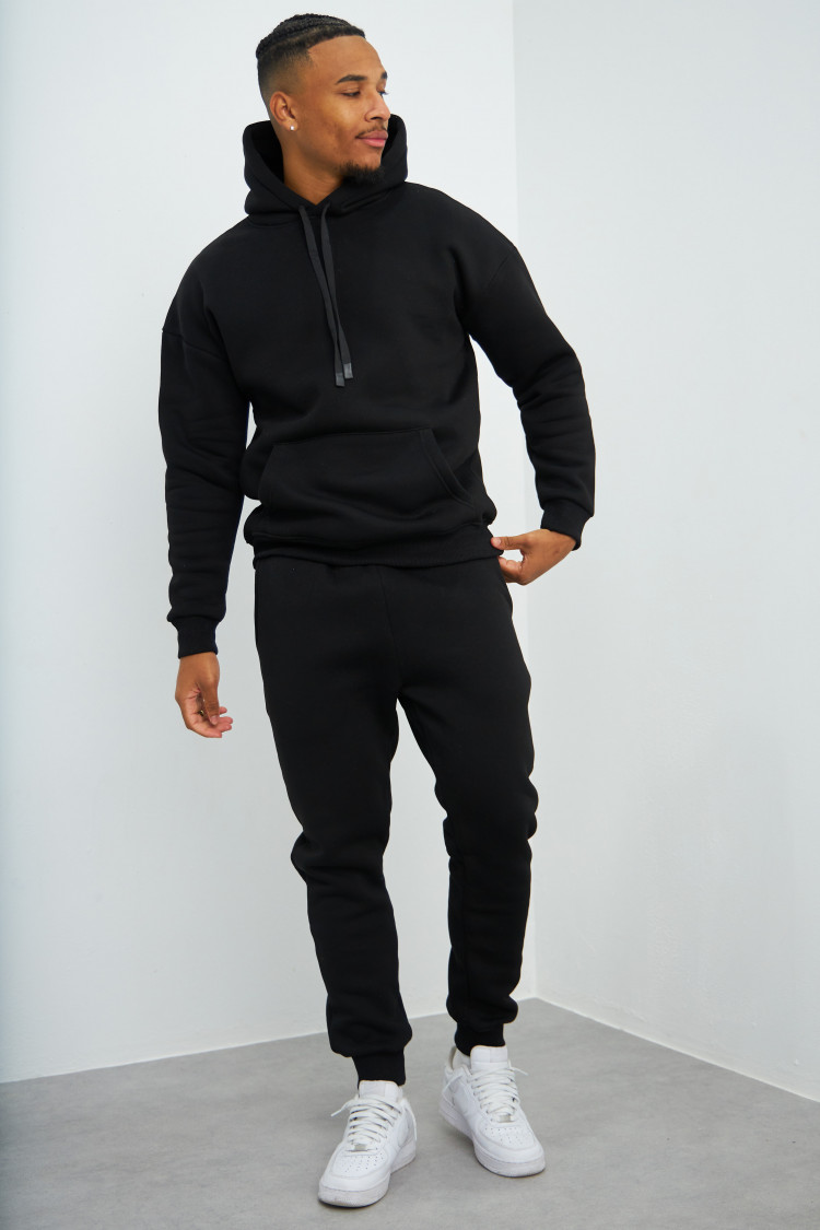 Ensemble sweat à capuche + jogging noir