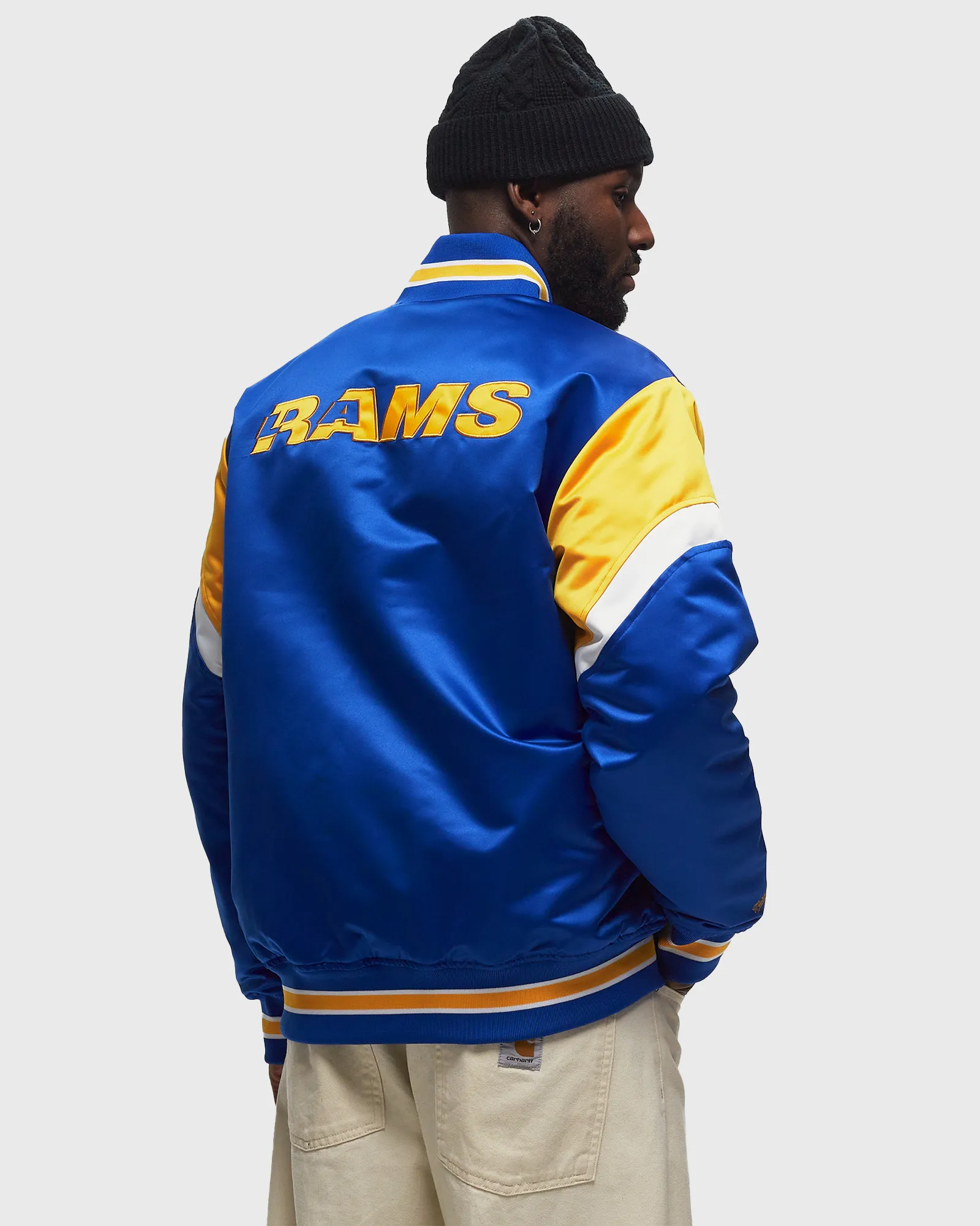 Mitchell & Ness NFL HEAVYWEIGHT SATIN JACKET LOS ANGELES RAMS