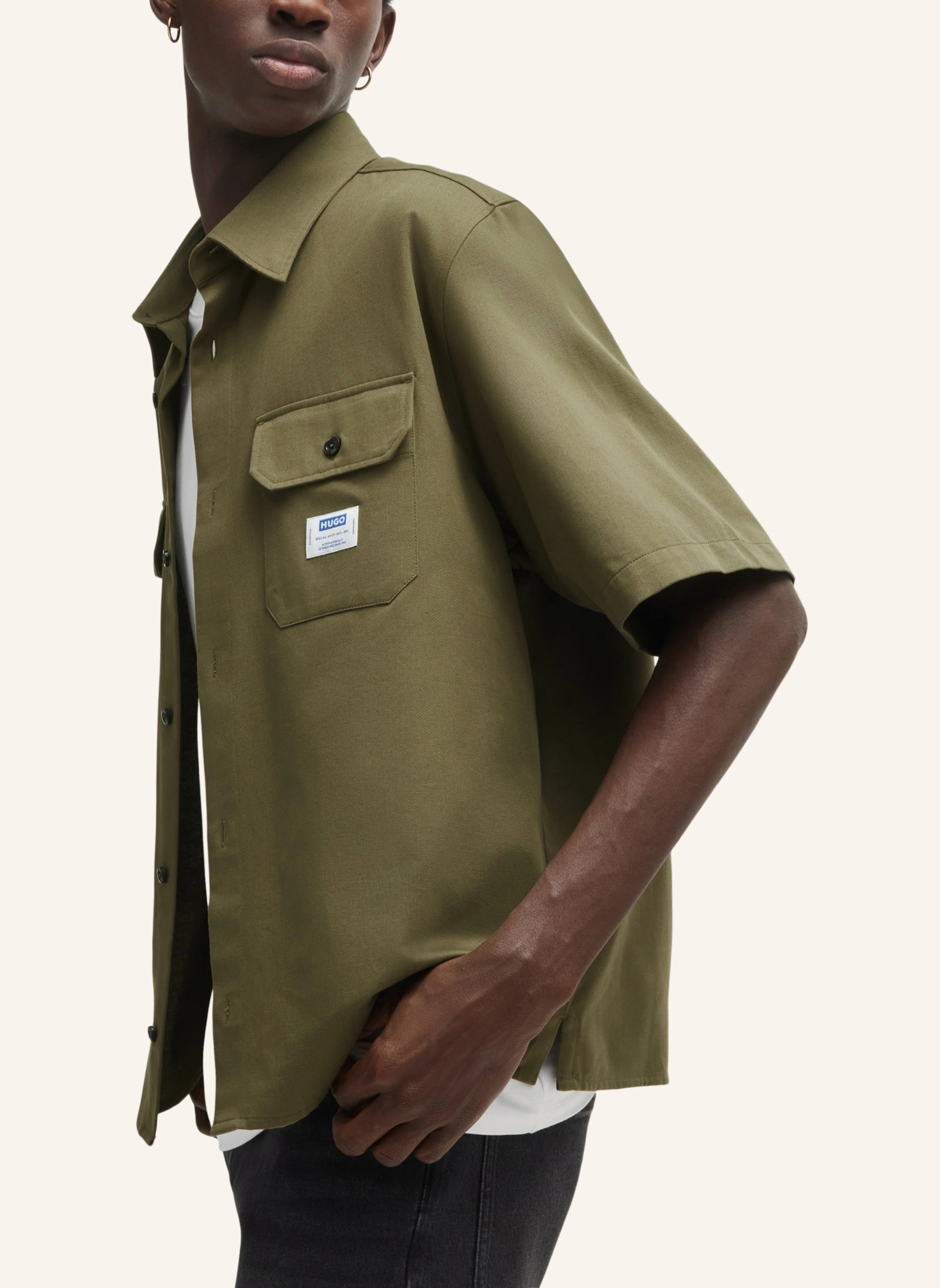 HUGO Casual Hemd EKYNO Oversize Fit